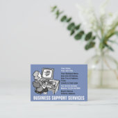 Office- und Business-Support Visitenkarte (Stehend Vorderseite)