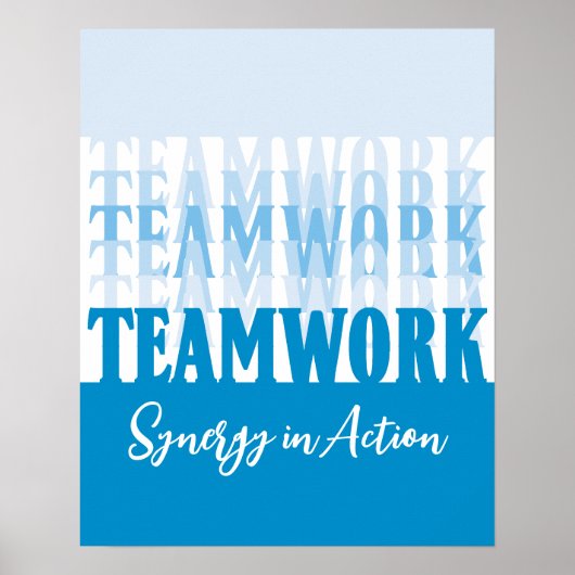 Office-Verlobung für motivierend Teamarbeit Poster (Vorne)