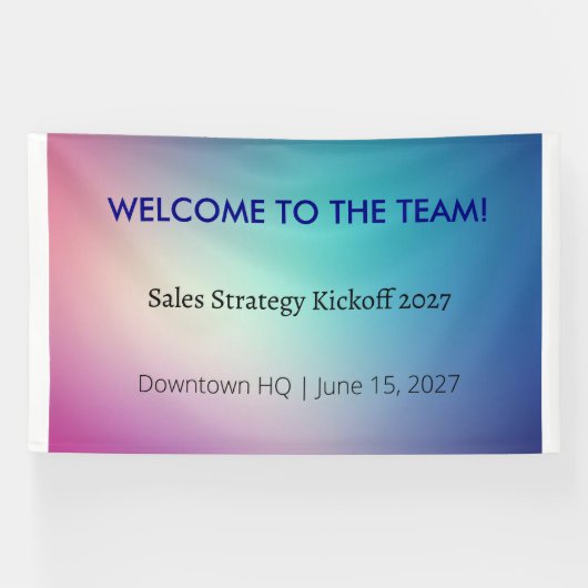 Office Vinyl Banner (Corporate Event) (Horizontal)