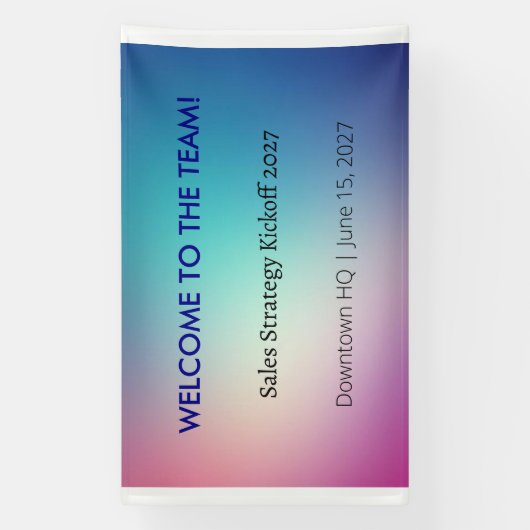 Office Vinyl Banner (Corporate Event) (Vertikal)