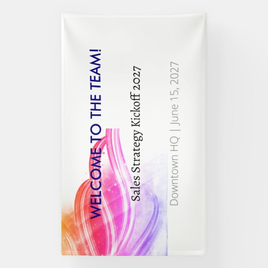 Office Vinyl Banner (Corporate Event) (Vertikal)