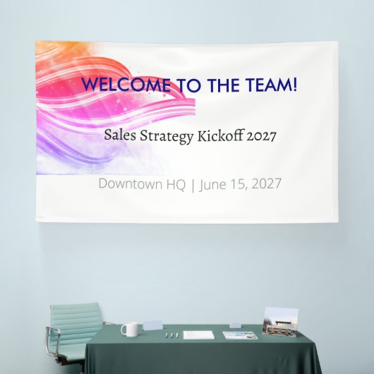 Office Vinyl Banner (Corporate Event) (Messe)