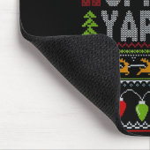 Office Yapper Ugly Sweater Christmas Mousepad (Ecke)