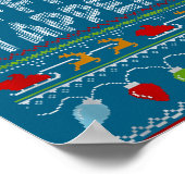 Office Yapper Ugly Sweater Christmas  Poster (Ecke)