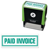 OFFICE ZAHLTE RECHNUNG SELBSTSTÄNDIGE BRIEFMARKE PERMASTEMPEL (Beispiel)