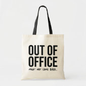 Office Zitat Funny Tragetasche (Vorne)