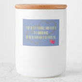 Office Zuhause Hochzeit Persönliche Bestimmung des Lebensmitteletikett (Vorderseite)