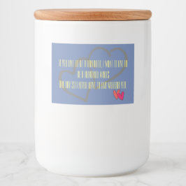 Office Zuhause Hochzeit Persönliche Bestimmung des Lebensmitteletikett