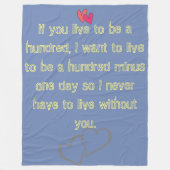 Office Zuhause wedding Personalize Destiny Destiny Fleecedecke (Vorderseite)