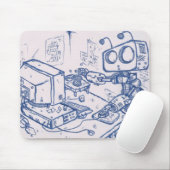 Officebot Mousemat Mousepad (Mit Mouse)