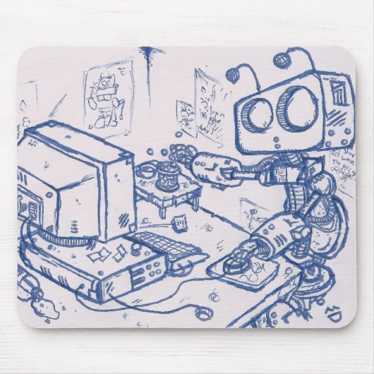 Officebot Mousemat Mousepad (Vorne)