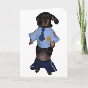 Officer Doodle Karte