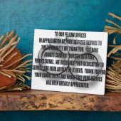 OFFICER RETIREMENT PLAQUE FOTOPLATTE (Seite)