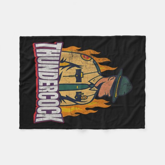 Officer Sergeant Cius Thunder Bodycam Funny Meme Fleecedecke (Vorderseite (Horizontal))