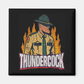 Officer Sergeant Cius Thunder Bodycam Funny Meme Magnet (Vorne)