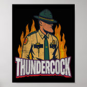 Officer Sergeant Cius Thunder Bodycam Funny Meme  Poster (Vorne)