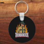 Officer Sergeant Cius Thunder Bodycam Funny Meme  Schlüsselanhänger (Vorderseite)