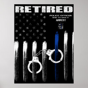 Officer Thin Blue Line Remüde Poster