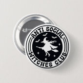 Official Anti-Social Witches Club Badge Button (Vorne & Hinten)