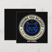 Official Cat Association Member Judging You Silen Einladung (Vorne/Hinten)