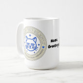 Official Cat Association Member Judging You Silen Kaffeetasse (Vorderseite Links)