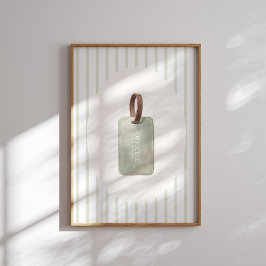 Official Club Member Golf Name Tag Wall Art Poster