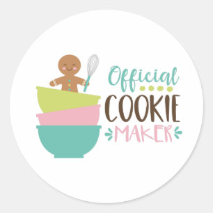 Official Cookie Maker Runder Aufkleber