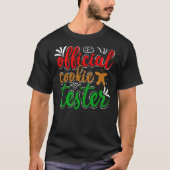 Official Cookie Tester – Cute Christmas Baking Tee (Vorderseite)