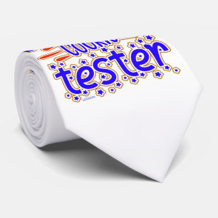 OFFICIAL COOKIE TESTER funny cookie party gift     Krawatte