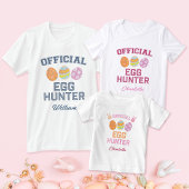 Official Egg Hunter Custom Name Easter Men T-Shirt