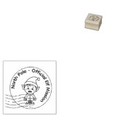 Official Elf Mission | North Pole Wood Art Stamp Gummistempel (Stempel)