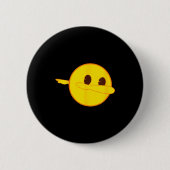 Official Emoji Dab Dabbing Yellow Smile Face  Button (Vorderseite)