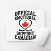 Official Emotional Support Canadian Hockey Player  Mousepad (Mit Mouse)