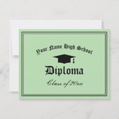 Official High School diploma certificate template Ankündigung (Vorderseite)