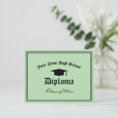 Official High School diploma certificate template Ankündigung (Stehend Vorderseite)