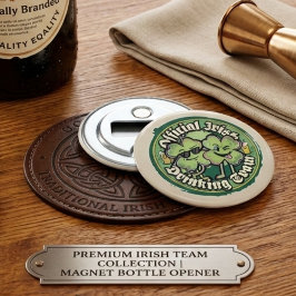 Official Irish Drinking Team Funny Retro 90s Flaschenöffner