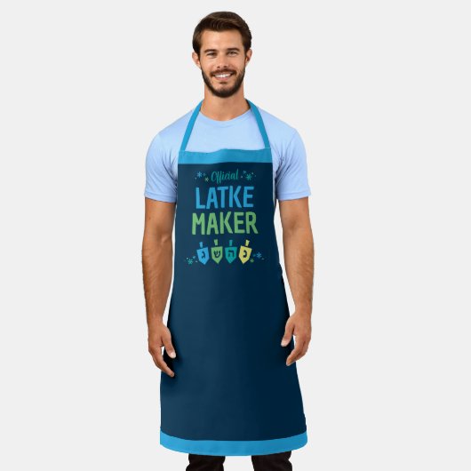 Official Latke Maker Hanukkah Apron Schürze (Getragen)