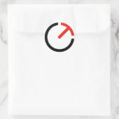 Official LOGO Runder Aufkleber (Tasche)