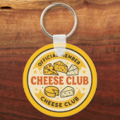 Official Member of the Cheese Club Funny gift Schlüsselanhänger (Rückseite)