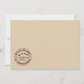 Official North Pole Elf Adoption Certificate  Einladung (Rückseite)