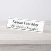 Official Office Scapegoat White Schreibtischnamensplakette (Vorderseite )