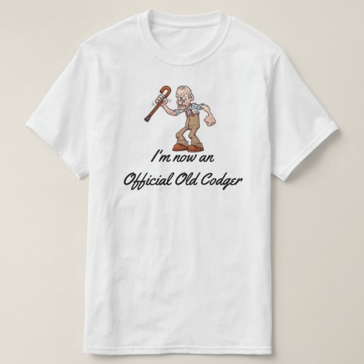 "Official Old Codger" T-Shirt (Design vorne)