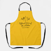 Official Queen of the Kitchen Chef Personalized Schürze (Vorderseite)