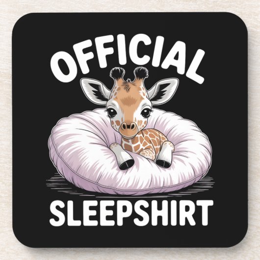 Official Sleepshirt Giraffe Getränkeuntersetzer (Vorderseite)