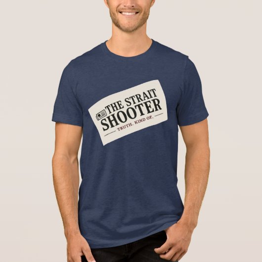 Official Strait Shooter News Style Tri-Blend Shirt (Vorderseite)