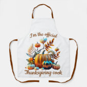 Official Thanksgiving Cook Schürze (Vorderseite)