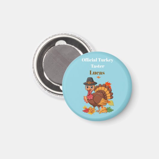Official Turkey Taster Thanksgiving Magnet (Vorderseite/Rückseite)