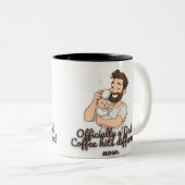 Officially a Dad Coffee Mug – Funny New Dad Gift  Zweifarbige Tasse (VorderseiteRechts)