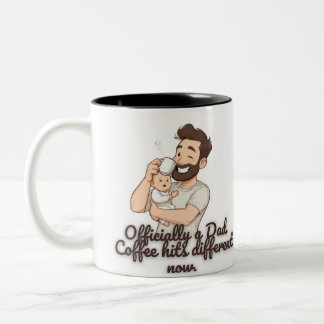 Officially a Dad Coffee Mug – Funny New Dad Gift Zweifarbige Tasse