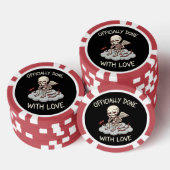 Officially Done With Love Skeleton Cupid Design Pokerchips (Stapel)